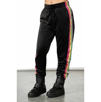 Dámské kalhoty kalhoty dámské (tepláky) KILLSTAR - Coven Chill Velour - Black