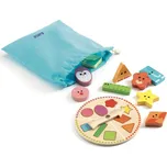 Djeco Dřevěné hmatové loto tvary