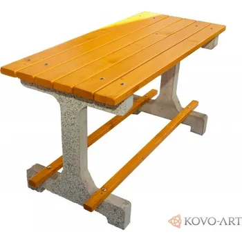 Zahradní stůl HTI Betonový stůl Parkový T1001 Délka latí: 1500 mm, Typ ukotvení: klasické (šrouby), Typ betonu: hladký
