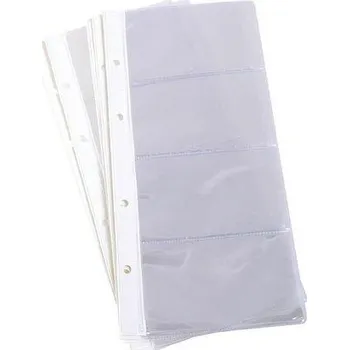 Prospektový obal na 10 vizitek A4 125mic 1/2 A4 čiré 25ks