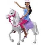 Mattel HCJ53 Barbie na vyjížďce s koněm