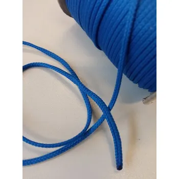 Provaz polyesterový,šňůra 2mm, modrá, galanterie, metráž
