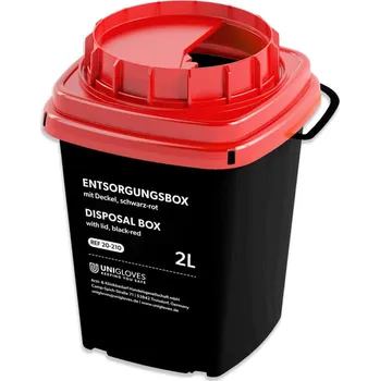 Odpadkový koš UNIGLOVES Nádoba na infekční a nebezpečný odpad 2 l