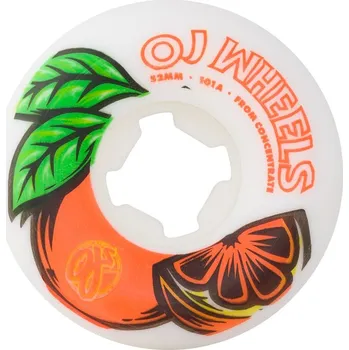 Kolečko na skateboard OJ kolečka - 52mm From Concentrate White Orange Hardline 101a (132922) velikost: 52mm/101A