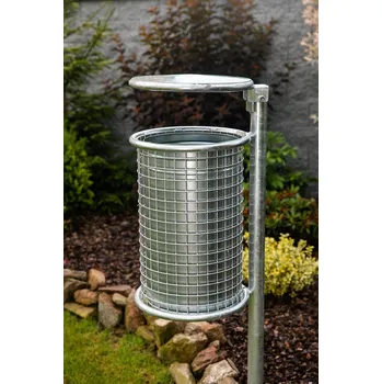 Venkovní odpadkový koš Venkovní odpadkový koš PAJO se stříškou