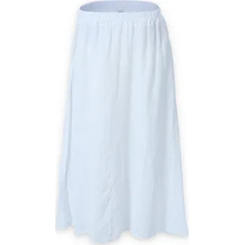 Dámská sukně Sukně dlouhá lněná 10565 Itálie barva: bílá