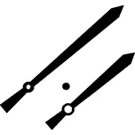 SANGTAI Ručičky pro hodinový strojek ALU 125x89mm 6168S-017B Skladem v ČR