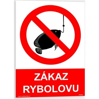 Zákaz rybolovu Plast 210 x 297 mm (A4) tl. 0.5 mm - Kód: 04474