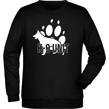 Pánská mikina Mikina K9 UNIT - tlapa - černá