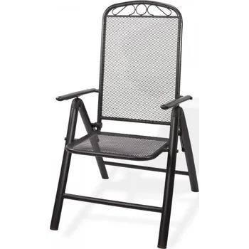 DEMA Kovová polohovatelná židle Chicago, antracit