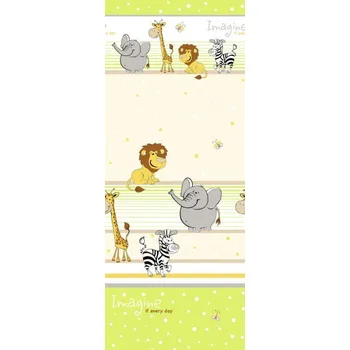 Povlečení Bavlněné dětské povlečení Safari zelené Rozměr: 45x60 a 90x140 cm