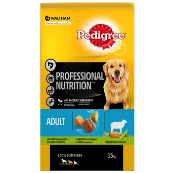 Krmivo pro psa Pedigree Professional Nutrition Adult jehněčí maso a zelenina 15 kg