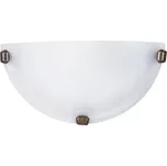Rabalux 3003 ALABASTRO - Nástěnné půlkulaté skleněné svítidlo, tmavé packy 1 x E27 (Nástěnné levné svítidlo s alabastrovým sklem)