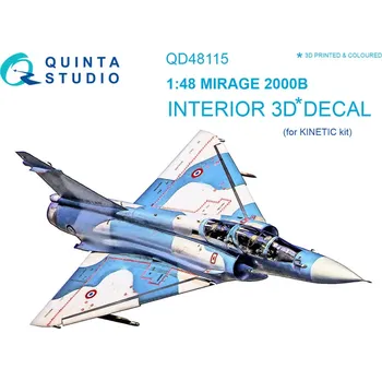 Plastikový model Quinta studio 1/48 Mirage 2000B 3D-Printed Interior (KIN)