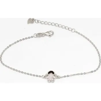 Náramek Dámský stříbrný náramek s holčičkou 17-20 cm STNA0512F