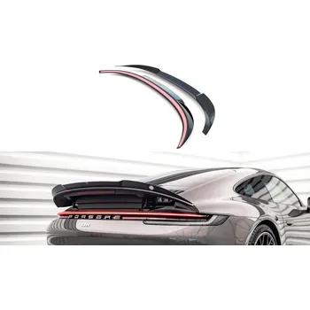 auto na autodráhu Prodloužení spoileru Porsche 911 Carrera 4S 992 carbon look