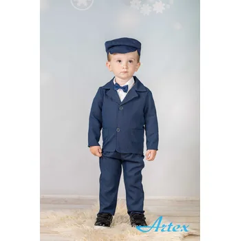 Chlapecký tmavě modrý set 4-dílný A135