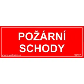 Požární schody Plast 210 x 80 mm tl. 0.5 mm - Kód: 05524