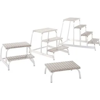 Žebřík Z600 Pevná hliníková pracovní podesta - 3 stupně| 40033