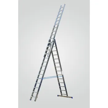 Železářství Žebřík PROFI 40kg 1133cm 3x17 příček