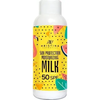 Přípravek na opalování Hristina Přírodní hydratační mléko na opalování SPF50 150 ml