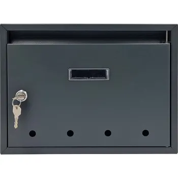 Poštovní schránka Poštovní schránka PAVEL s otvory antracit (Klasická poštovní schránka)