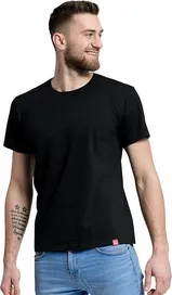 CityZen Bavlněné tričko proti pocení s kulatým výstřihem černé