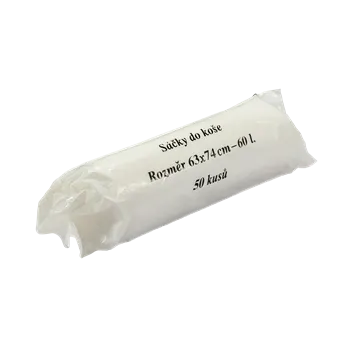 Obalový materiál Sáček do koše 60litrů průhledný 50ks