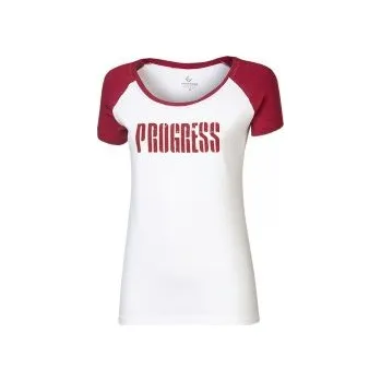 Progress BRENDA višňová/bílá S; Červená triko + DÁREK DLE VÝBĚRU!