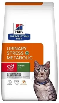 Krmivo pro kočku Hill's Pet Nutrition Prescription Diet Feline Adult c/d Urinary Stress + Metabolic