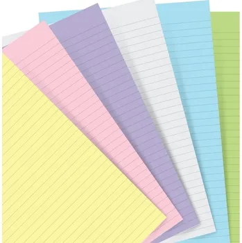 Diář Filofax papír linkovaný pastelový A6