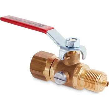 Ventil PEVEKO DK1312SL Tlakoměrový kohout - dvoucestný, vnitřní pevný závit 1/2"/otočná matice 1/2"