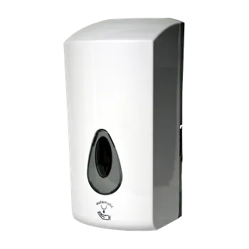 Dávkovač mýdla SANELA Automatický dávkovač na mýdlo a gelovou dezinfekci, 1 l, bílý plast ABS