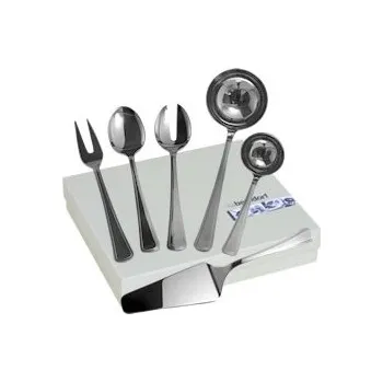 Příbor BERNDORF SANDRIK ARIANA 6 ks servírovací sada broušená