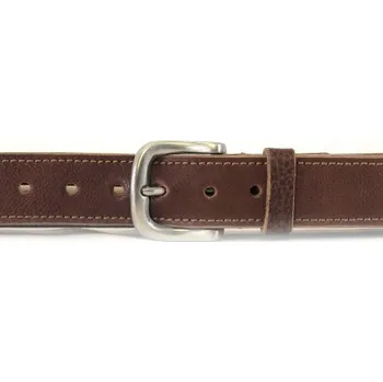 Opasek Sportovní hnědý opasek HIDESIGN z matnou sponou CB-12, vel. 32" (XS) - obvod pasu cca 77-90 cm