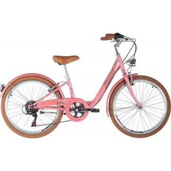 Dětské kolo Kenzel Dětské jízdní kolo Bella 24 Royal 6spd 2025 lososovo-hnědé