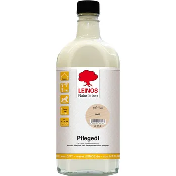 Olej na dřevo LEINOS 285 - Čistící a ošetřující olej bílý (250ml) pro čištění a ochranu olejovaných a voskovaných podlah a linoleum, údržba podlahy interiér