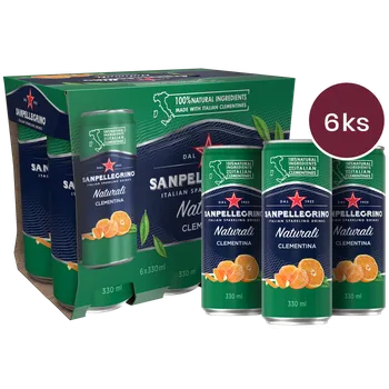 Limonáda Sanpellegrino Clementina (mandarinka) plech 0,33l - 6 ks