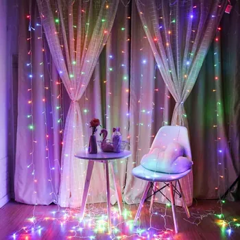 LED páska X-SITE LED světelný závěs CLD-001 3x3m barevný