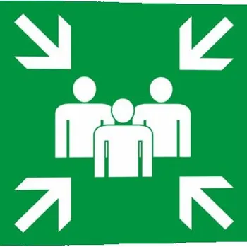 Shromaždiště Plast 150 x 150 mm tl. 1.1 mm - fotoluminiscenční - Kód: 03893