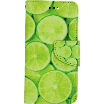 Pouzdro na mobilní telefon Pouzdro iPhone SE 2022 knížkové Limetky (kryt neboli obal na iPhone SE 2022)