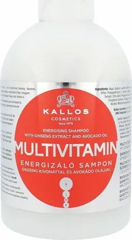 Šampon Kallos (Multivitamin with Ginseng Extract and Avocado Oil oživující šampon s multivitamíny 1 l