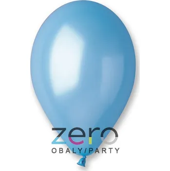 Balónek Balónky nafukovací pr. 26 cm, 20 ks (metal) - sv. modré