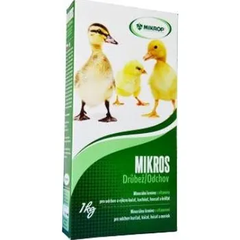 Krmivo pro hospodářské zvíře MIKROS Drůbež s Vitamíny plv 1 kg, krabička