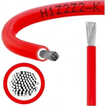 elektrický kabel Různí výrobci Solární kabel červený H1Z2Z2-K 4 RT 4mm2 metráž