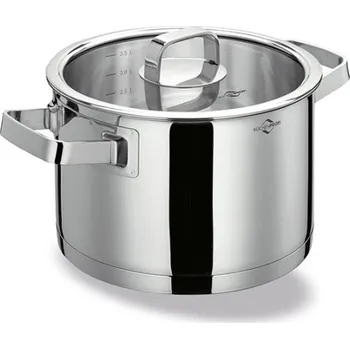 Hrnec SAN REMO se skleněnou poklicí, 20 cm - Küchenprofi (SAN REMO nerezový hrnec s poklicí, 20 cm - Küchenprofi)