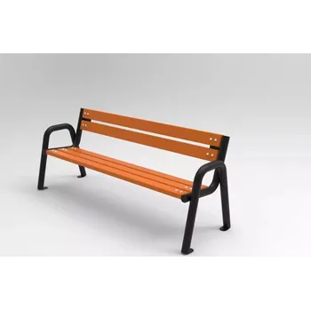 Zahradní lavice PROFICITY Kovová lavička Spartan Barevná kombinace: Mahagon