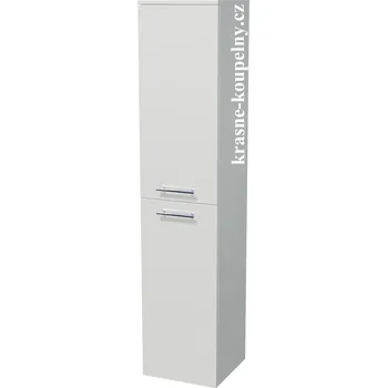 Koupelnový nábytek Intedoor vysoká skříň s košem na prádlo, 2 dveře, UNI SV 162/35 2D K L/P Varianta: A4536 Oriental White MAT + doprava zdarma + při platbě převodem sleva
