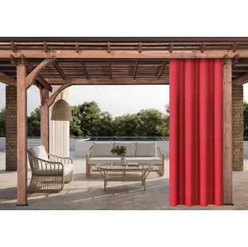 Pergola Venkovní zahradní závěs s tunýlkem JAMAICA color 10 červená, různé rozměry (cena za 1 kus) + dárek úvaz MyBestHome Rozměr: 155x200 cm