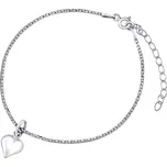 Stříbrný náramek srdce